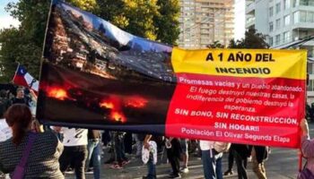 Protestas marcan el inicio del Festival de Viña del Mar en Chile