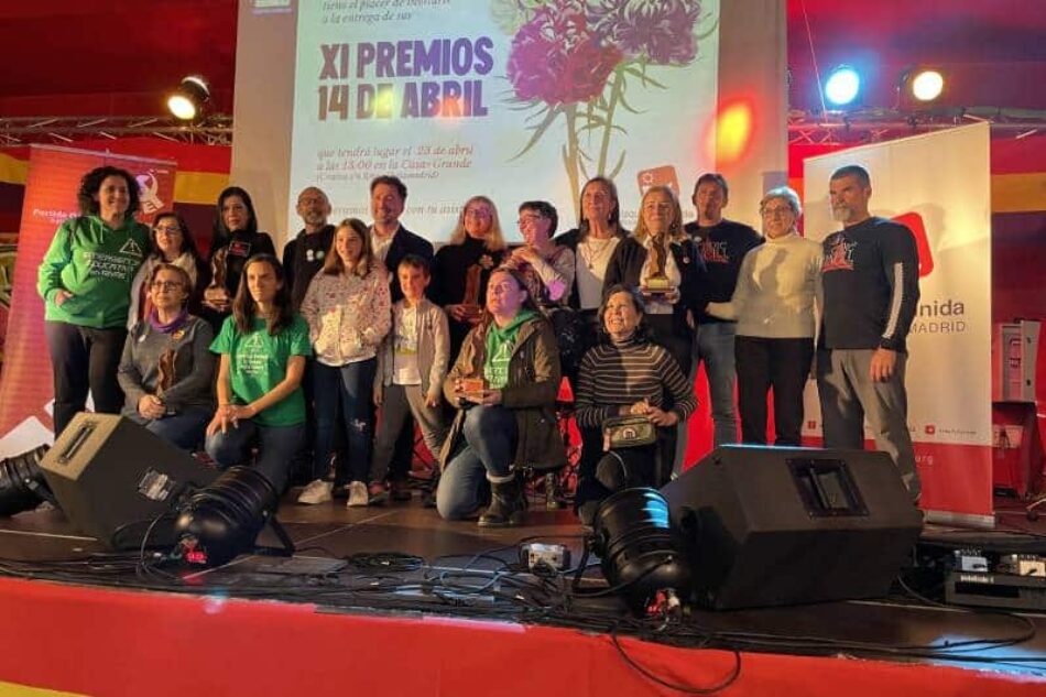 Izquierda Unida de Rivas convoca los XIV ‘Premios 14 de abril’ para el próximo 5 de abril