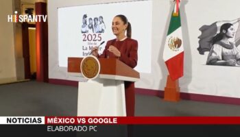 Sheinbaum considera emprender acciones legales contra Google por error sobre Golfo de México