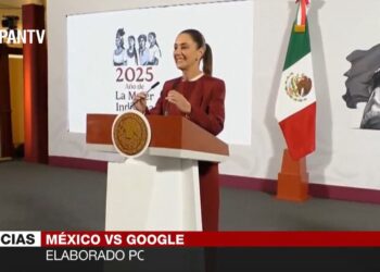 Sheinbaum considera emprender acciones legales contra Google por error sobre Golfo de México