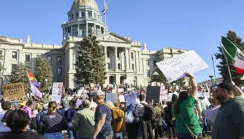 Protestas en Estados Unidos contra iniciativas del presidente Trump sobre la Franja de Gaza