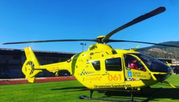 A base do transporte sanitario aéreo de Ourense leva 14 días sen helicóptero