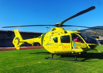 A base do transporte sanitario aéreo de Ourense leva 14 días sen helicóptero