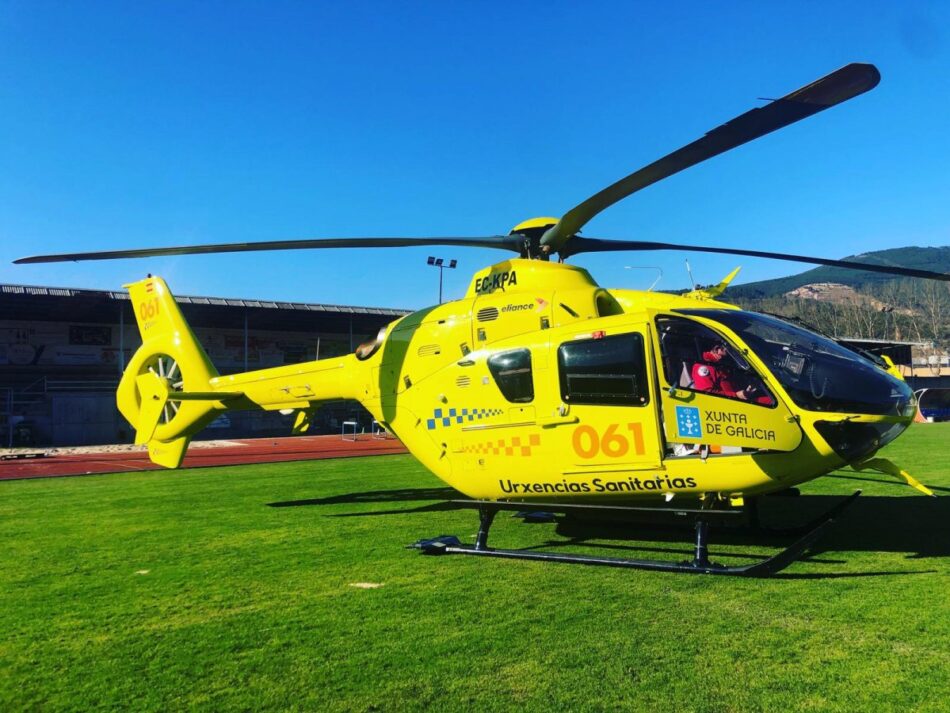 A base do transporte sanitario aéreo de Ourense leva 14 días sen helicóptero