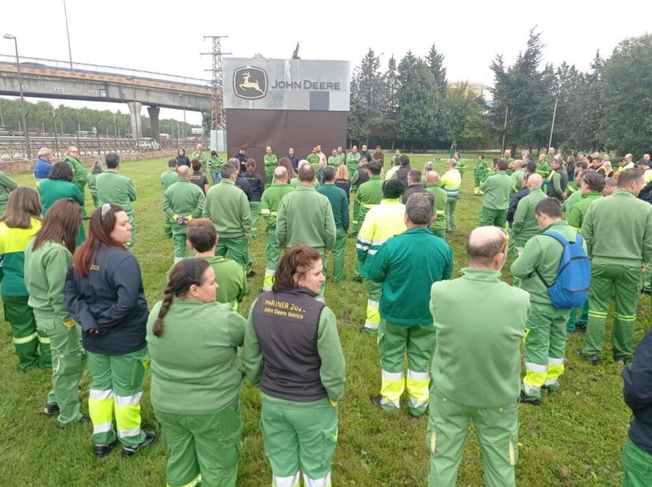 Las trabajadoras y los trabajadores de John Deere exigen el cumplimiento del Acuerdo del ERTE