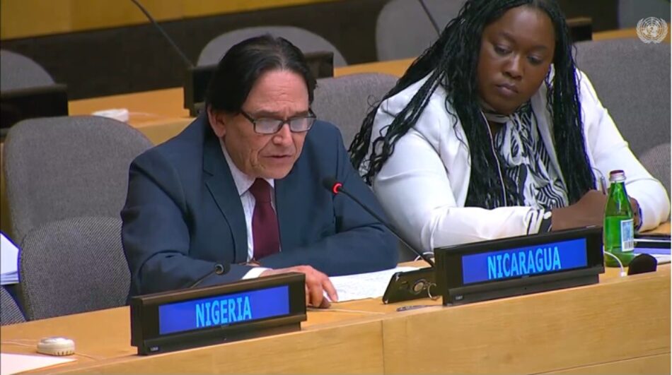 Nicaragua electa en vicepresidencia de Comité de Palestina en ONU