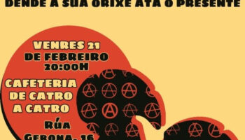 Charla: O anarquismo Luso – Dende a súa orixe ata o presente (a cargo de André Rodrigues, União Libertária)