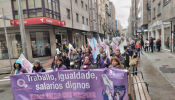 O feminismo galego de clase toma as rúas para esixir traballo, igualdade e salarios dignos