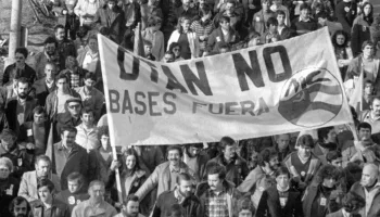 Maíllo reafirma “el compromiso de IU por la paz y el ‘OTAN NO, bases fuera’ que defendemos desde hace 40 años” que se une “al rechazo a aumentar el gasto militar y al envío de tropas a Ucrania”