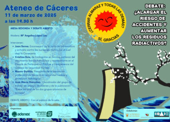 El movimiento antinuclear extremeño se cita en el Ateneo de Cáceres por el cierre de Almaraz y todas las demás