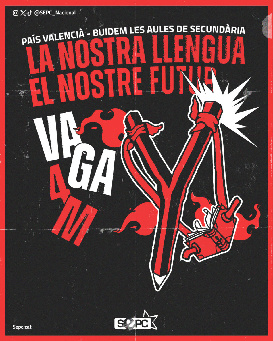 «La nostra llengua, el nostre futur! Anem a la #vaga4m»