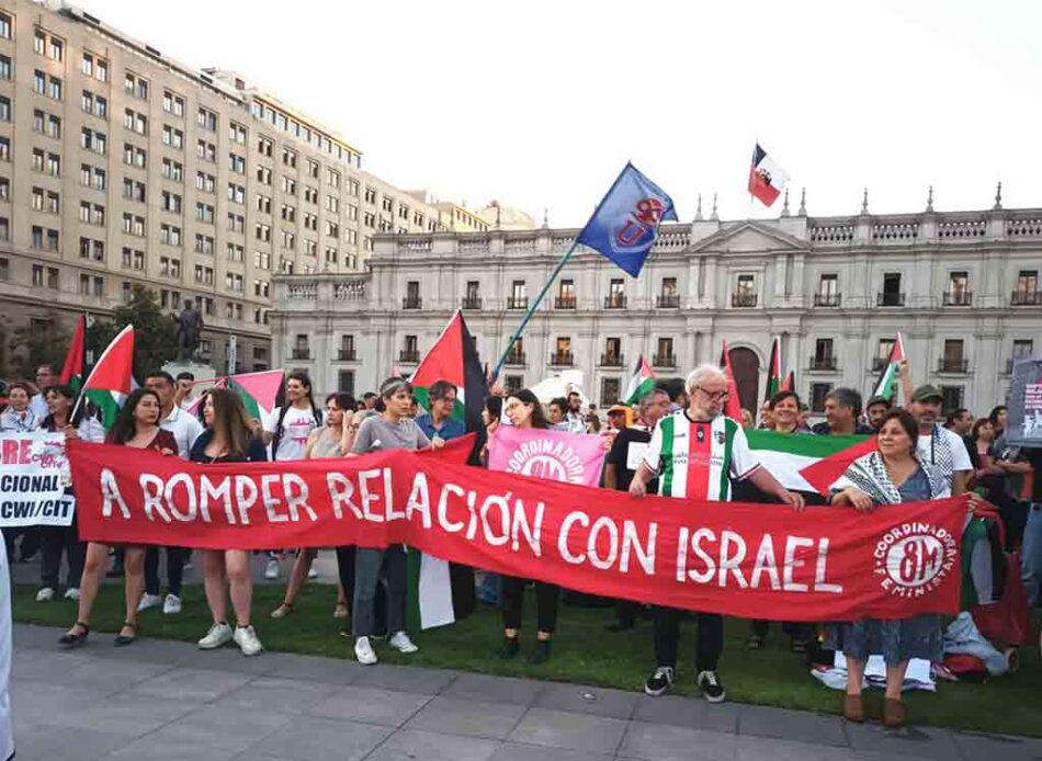 Manifestantes piden al gobierno de Chile romper relaciones con Israel