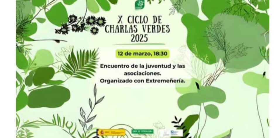 Ecologistas en Acción de Cáceres retoma el X Ciclo de Charlas Verdes con el I Encuentro entre la juventud y las asociaciones