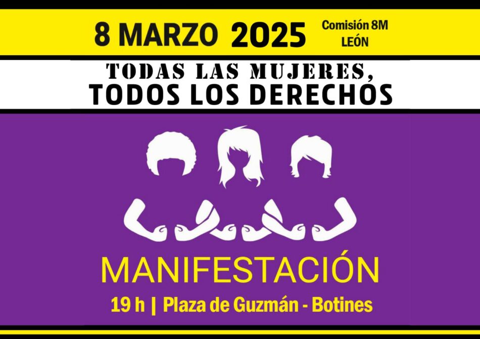 El PCE llama a convertir este 8 de marzo en una acción que “ponga en el centro los derechos de las mujeres, la vida, el antifascismo y la paz”