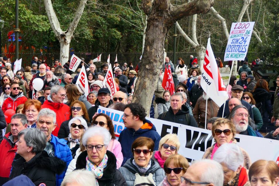 Masiva movilización en Valladolid por la sanidad pública en Castilla y León