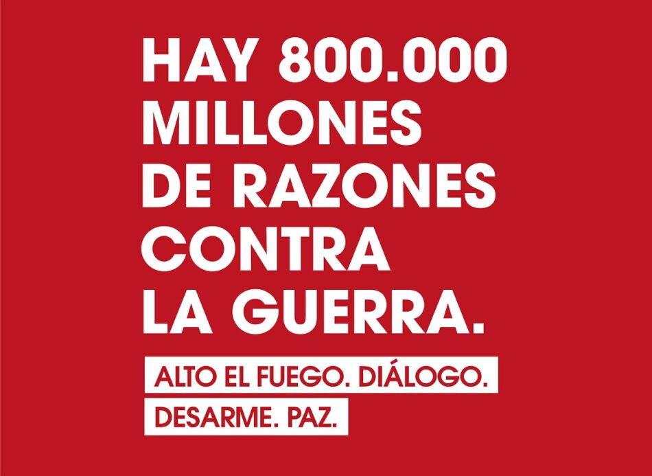 ¡No al plan ReArm Europe! Hay al menos 800.000 millones de razones contra la guerra