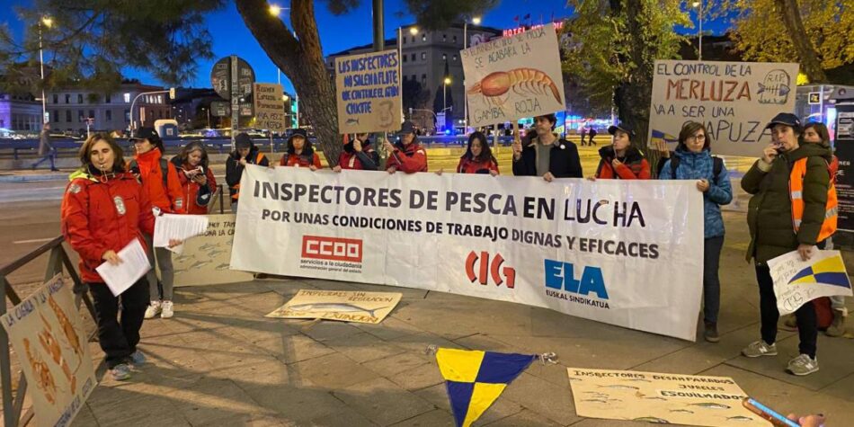 Seguimiento masivo de la huelga de inspectores e inspectoras de pesca marítima durante la primera semana