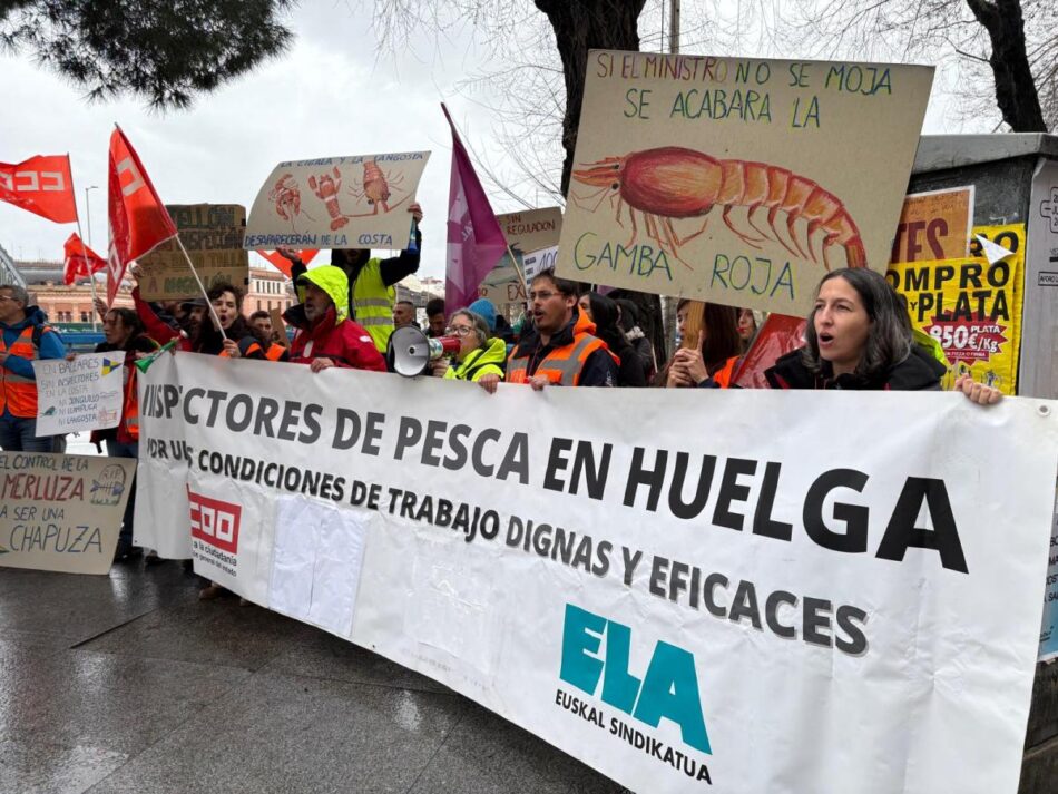 Comienza la huelga indefinida en la Inspección de Pesca convocada por CCOO y ELA