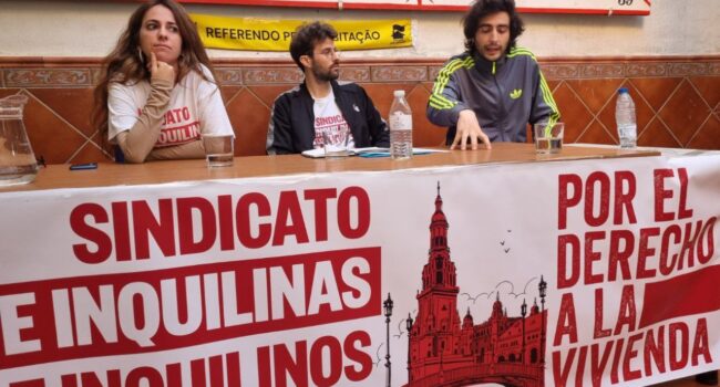 El Sindicato de inquilinas e inquilinos de Sevilla denuncia el mercado especulativo de la vivienda en la ciudad a raíz de los precios de las VPO de hasta 350.00 euros