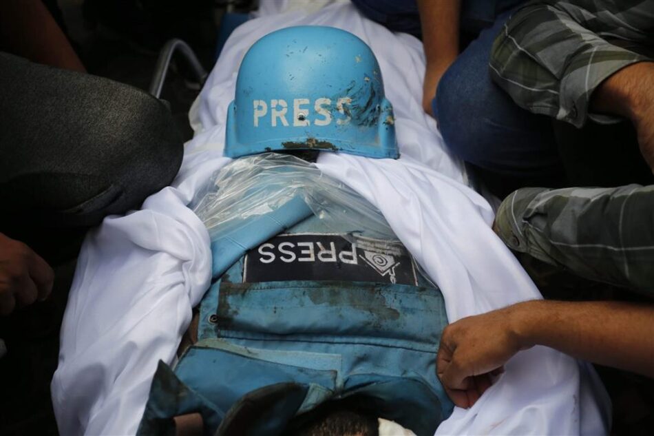 Crece la cifra de periodistas asesinados en Gaza por ataques israelíes