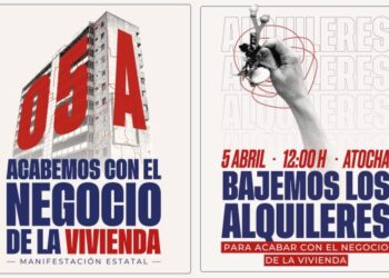 Sindicatos de Inquilinas animan a la movilización masiva el próximo 5 de abril para reivindicar el derecho a la vivienda