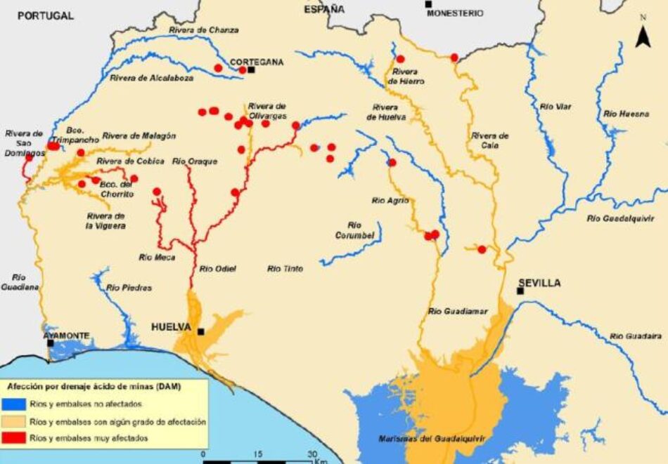 Un informe alerta que la apertura de nuevas minas comprometerá la disponibilidad de agua potable en Andalucía occidental