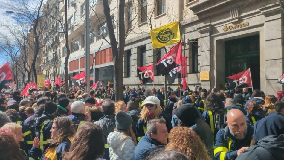 Amplio seguimiento a la huelga convocada por CGT en Correos contra el Acuerdo Marco